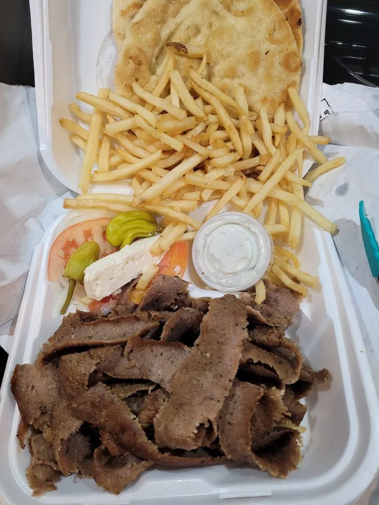 Gyros Plate Huge Portion Wonderful Family Own with Impeccable Service
